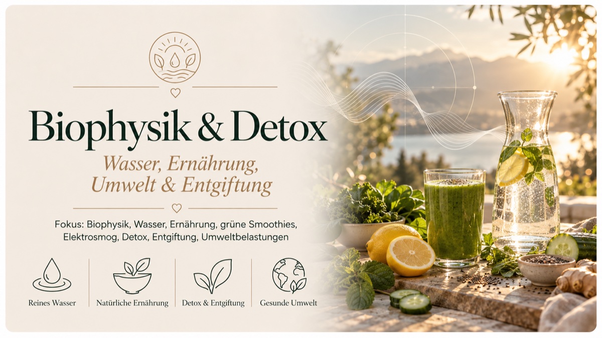 Biophysik und Detox – Wasser, Ernährung, Umwelt und Entgiftung